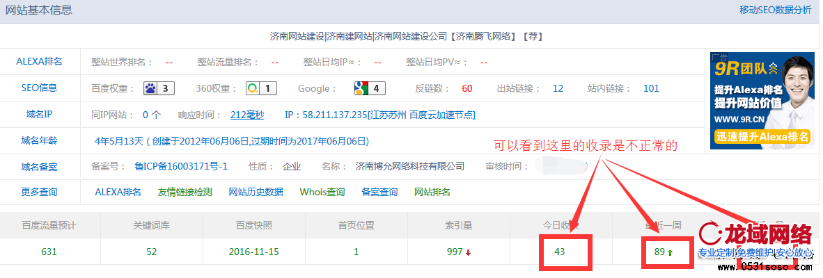 通过站长工具检测，网站收录异常增加